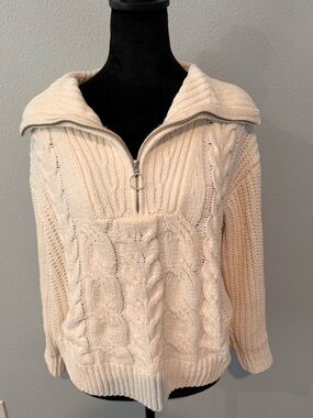 Ivory knitted sweater